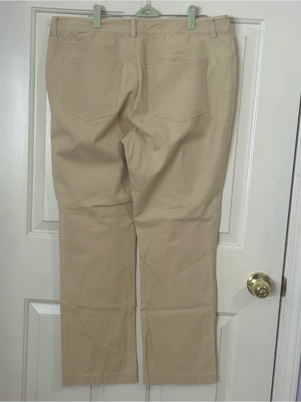 Lauren Ralph Lauren Chino Pants Womens 14P Beige Petite Cotton Stretch Casual - Picture 3 of 7